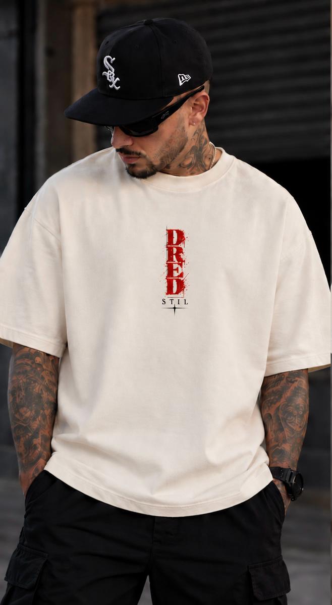 Camiseta Oversized Dred Stil — Off White